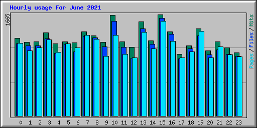 Hourly usage for June 2021