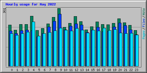 Hourly usage for May 2022